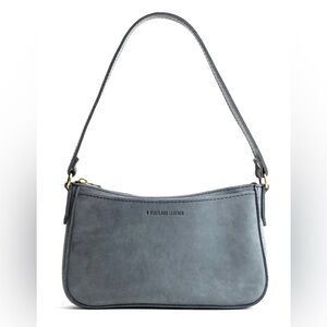 Portland Leather LUCY SHOULDER BAG in Storm NWOT